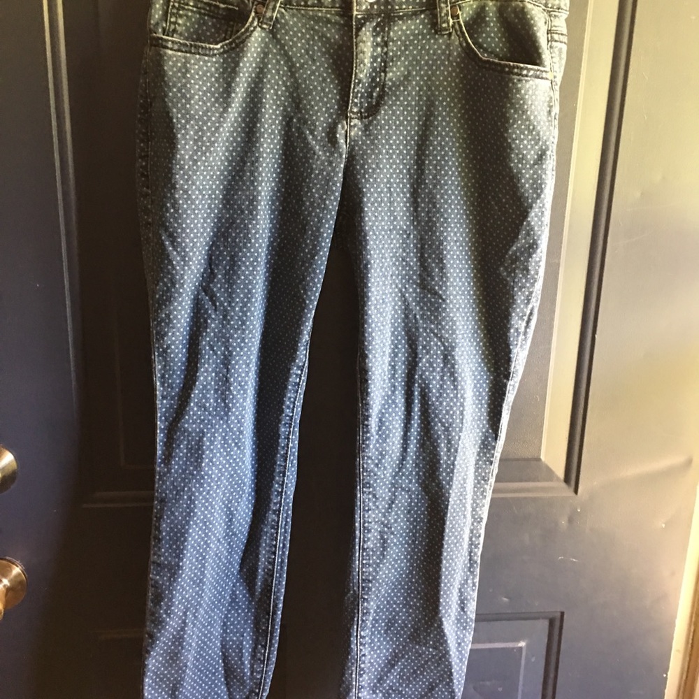 Blue Pokadot jeans by Earl Jeans